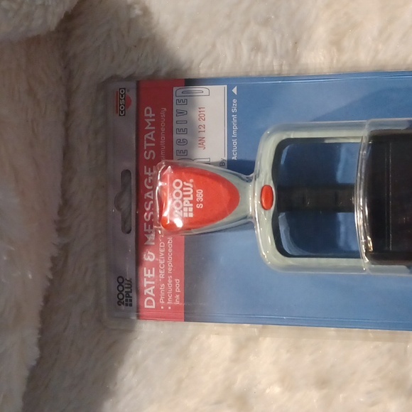 2000PLUS S360 COSCO DATE & MESSAGE STAMP SELF INKING 2 COLORS NEW IN PKG - Picture 9 of 13